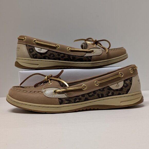 Sperry Top-Sider Angelfish Leopard Jacquard Boat Shoe - Picture 8 of 16